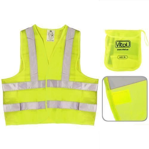 Жилет безопасности светоотражающий (yellow) 116 Y XL (ЖБ003) ЖБ003 фото