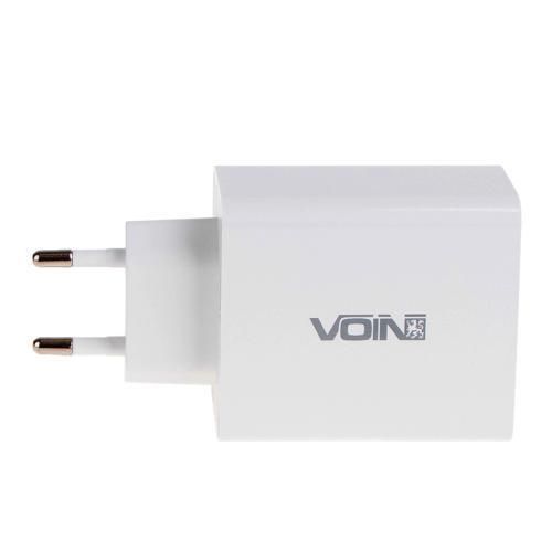 Сетевое зарядное устройство VOIN 36W, 2USB QC3.0 (3.6V-6.5V*3A, 6.5V-9V*2A, 9V-12V*1.5A) (LC-36523 LC-36523 W фото