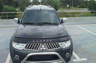 Дефлектор на капот (мухобойки) Mitsubishi Pajero Sport 2008-2015 MSH02 фото