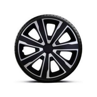 Колпаки на колеса. Колпаки колесные ARGO R15 TENZO SILVER&BLACK . Колпаки на диски (комплект) 4 шт 1761408726 фото