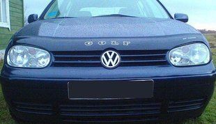 Дефлектор на капот (мухобойки) Volkswagen Golf IV 1997-2003 VW12 фото
