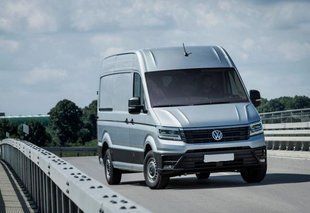 Дефлектор на капот (мухобойки) Volkswagen Crafter 2018- VW67 фото