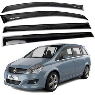 Дефлектори вікон (вітровики) Opel Zafira B 2005-2012 OP-13 фото