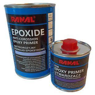 Епоксидний ґрунт Ranal Epoxide 3:1 сірий 0.75 л (з затверджувачем 0.25 л) 80670 фото