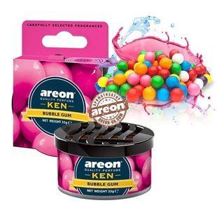 Ароматизатор Areon (Освіжувач повітря в машину) "KEN" - сухий у банку_Bubble Gum AK07 фото