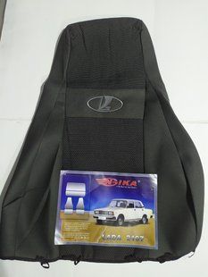 Чохли на сидіння, авточохли "NIKA" ВАЗ 2107 колір темно-сірий 1293397558 фото