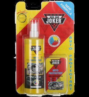 Поліроль для панелей авто Joker 250ml Ocean + губка, Поліроль Пластика Джокер Океан 1630096259 фото