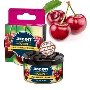 Ароматизатор Areon (Освіжувач повітря в машину) "KEN" - сухий у банку_Californian Cherry AK37 фото