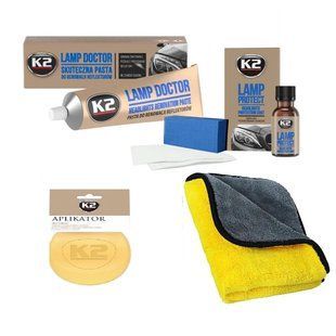 Набір для поліровки і відновлення фар K2 Lamp Doctor / Protect 305098 фото