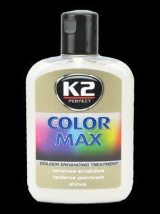 Полироль Кузова восковой белый K2 COLOR MAX 200 мл EK020BI фото