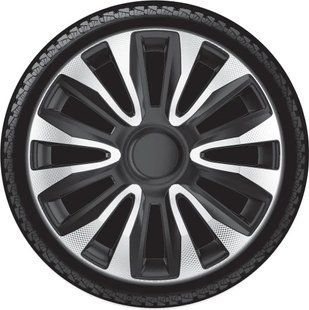 Колпаки на колеса. Колпаки колесные ARGO R16 AVALON CARBON SILVER&BLACK . Колпаки на диски (комплект) 4 шт AVALON фото