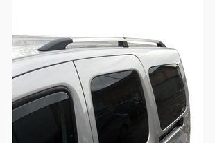 Рейлінги Хром Renault Kangoo 2008+ коротка база. Хром. Рейлінги хром Renault Kangoo 2008+ коротка база 12206 фото