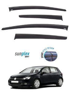 Ветровики Volkswagen Golf VI хетчбек 5d 2008 - 2013 Sunplex.Дефлекторы окон для Volkswagen Golf 6 хетчбек SP-S-24 фото