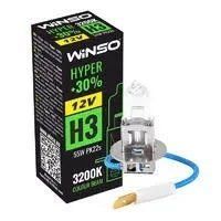 Галогенна лампа Winso Hyper H3 +30% 12V 55W PK22s 1шт 712300 фото