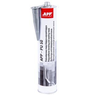Герметик полиуретановый клеяще-уплотняющый PU50 APP, 310ml, серый, 040302 97672 фото