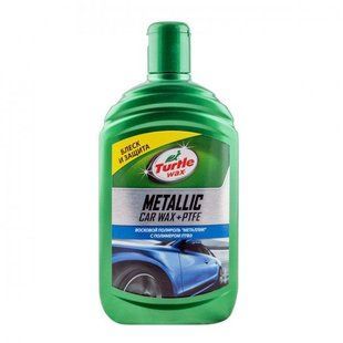 Поліроль з тефлоном для Кузова металік Turtle Wax Metallic Car Wax + PTFE 500 мл 1630993959 фото