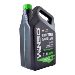 Антифриз WINSO G11 ЗЕЛЕНЫЙ 5 л. ANTIFREEZE & COOLANT WINSO GREEN G11 5кг 880950 фото