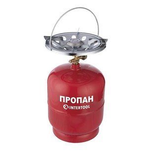 Комплект газовый кемпинговый 8 л. INTERTOOL GS-0008. Кемпинг газовый INTERTOOL 8л GS-0008 GS-0008 фото