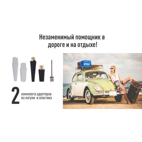 Компресор "ViTOL" До-55 150psi/23Amp/50л/шланг 5,0 м з дефлятором/клеми (До-55) К-55 фото