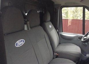 Оригінальні чохли на сидіння Ford Transit 2+1 (2006-2014).Авточохли Favorite Ford Transit 2+1 (2006-2014) FO13 фото