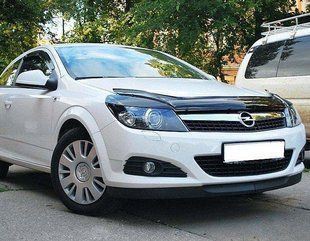 Дефлектор на капот (мухобойки) Opel Astra H 2004- OP04 фото