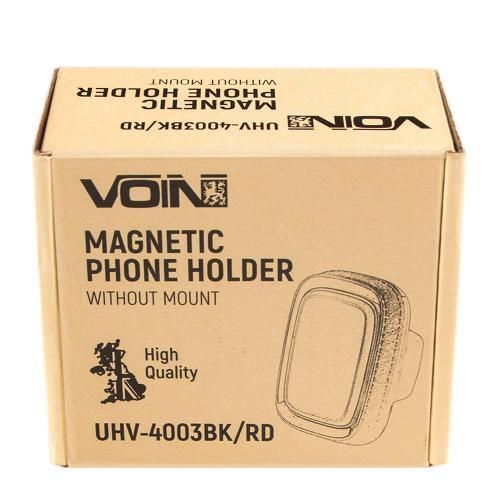 Тримач мобільного телефону VOIN UHV-4003BK/RD магнітний, без кронштейна (UHV-4003BK/RD) UHV-4003BK/RD фото