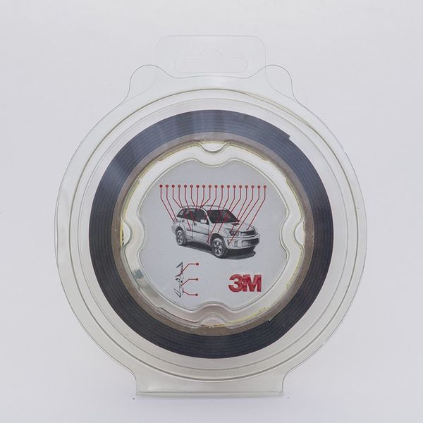 Скотч двосторонній "Plus Tape", 3M, 6mmx2mx1,14mm, чорний, 72321 98161 фото