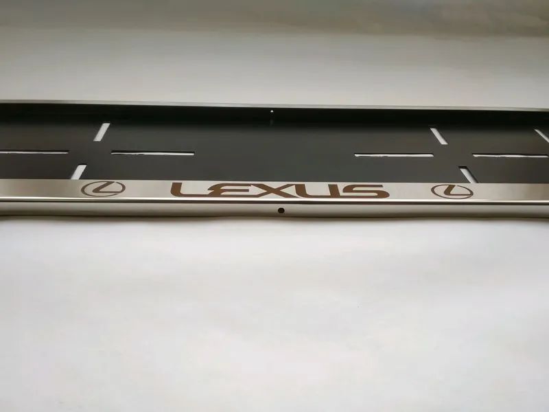 Рамка номерного знака из нержавеющей стали с надписью Lexus (1 шт) Lexus фото
