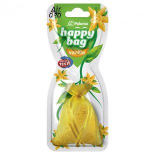 Ароматизатор Paloma (Освежитель воздуха в машину) Happy Bag - на зеркало _ Vanilla 78024 фото