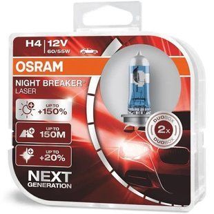 Автолампи Osram Night Breaker Laser Next Generation H4 60/55W 64193NL-HCB фото