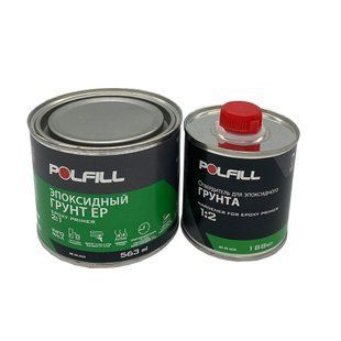 Грунт эпоксидный Polfill, "мокрый по мокрому", с отвердителем, 2K, 2:1, 375+188ml, 43225+43238 98286 фото
