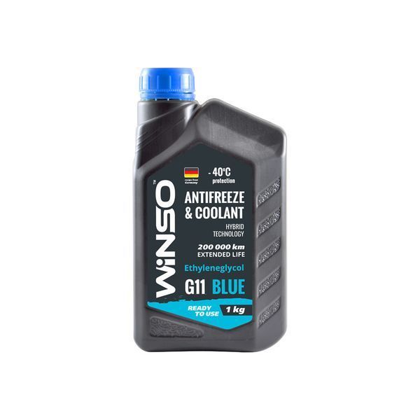 Антифриз WINSO G11 синий 1 л. ANTIFREEZE & COOLANT WINSO BLUE G11 1кг 880980 фото